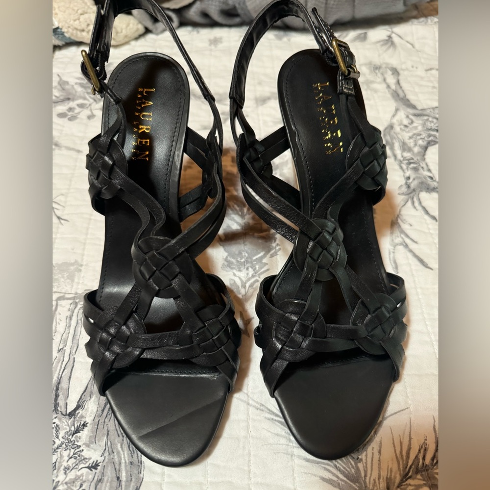 Lauren Ralph Lauren Delaney Wedge Sandals - never worn